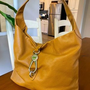 Dooney & Bourke Pebble Leather Tan Caramel Satchel